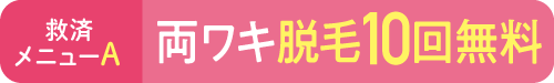 救済メニューA：両脇脱毛10回